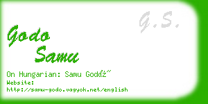 godo samu business card